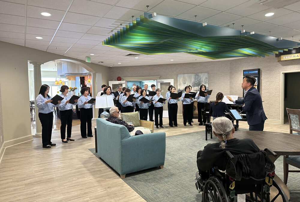 Korean Sing Along group visited Golden Living at Harmony Hall